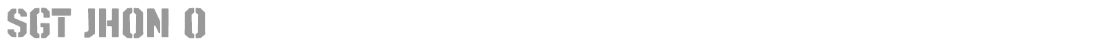 SGT Jhon O font preview